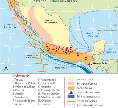 Zona sísmica y vulcanismo en México Unidad de Apoyo Para el Aprendizaje