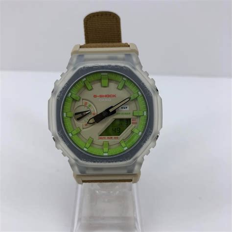 Casio X Huf Collaboration G Shock Ga Huf Ajr Cream Green Men S