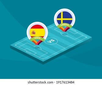 Spain Vs Sweden Euro 2020 Match Stock Vector (Royalty Free) 1917613484 | Shutterstock