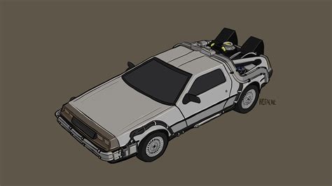 I made the Delorean to train myself lights and shadows : r/BacktotheFuture