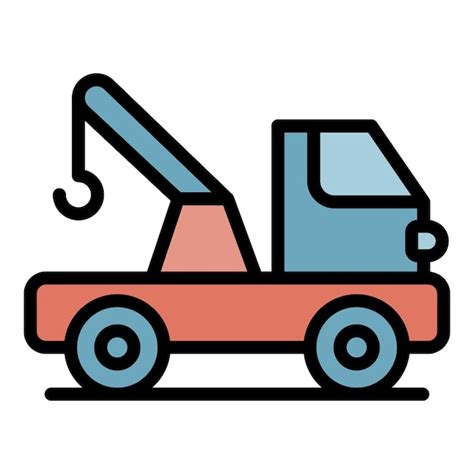 Premium Vector Highway Tow Truck Icon Outline Highway Tow Truck