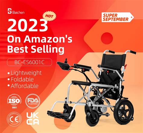 2024 Foldable Electric Wheelchair Portable Motorized Cheapest Powerful Motors Lightweight