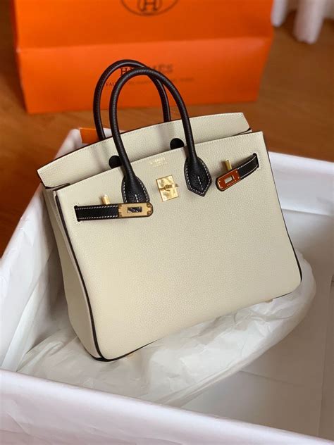 99 Bolsa Hermes Birkin 25 Cm Em Couro Togo Original Cinza Elefante