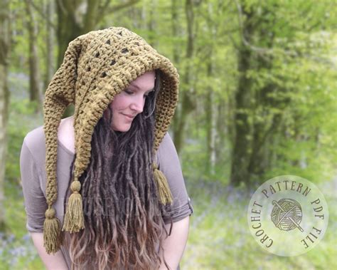 Elwyn Hood Crochet Pattern Pixiecore Hood Crochet Hat Etsy