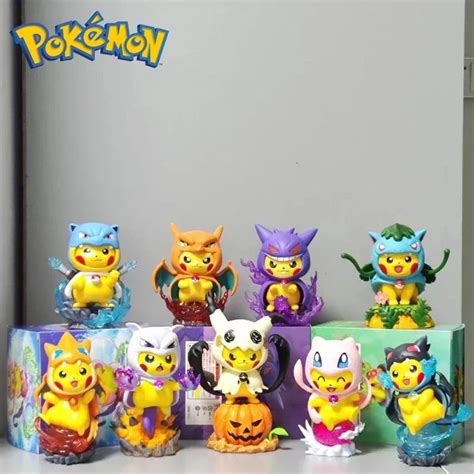 Pokemon Cartoon Pikachu Cosplay Charizard Gengar Mewtwo Tyranitar Anime