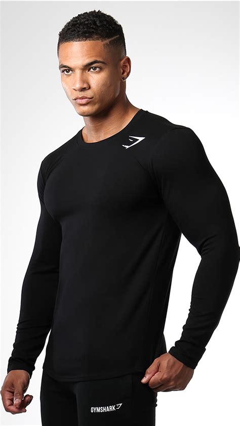 The Gymshark Long Sleeve T Shirt In Black Is Part Of Our Essential Ark