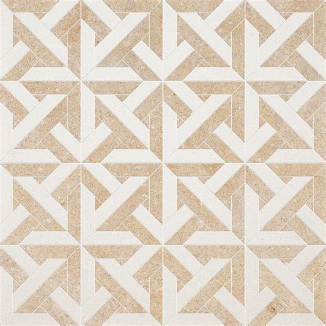 Champagne Seashell Multi Finish Marmara Limestone Mosaic