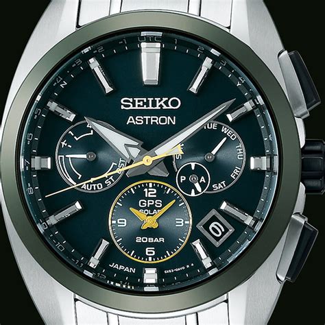 Seiko SSH071J1 Astron GPS Solar Green Dial Limited Edition Zegarek Net