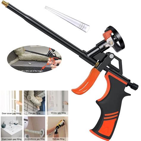 Spray Foam Gun No Clean Hand Foam Caulking Gun Pu Expanding Foaming