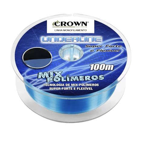 Linha Monofilamento Crown Underline Lb Mm M Pesca Adventure