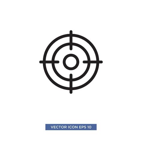 Premium Photo Target Scope Icon Vector Illustration