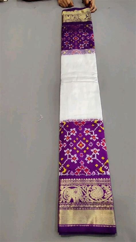 Exclusive Pochampally Ikkat Pattu Sarees With Kanchi Borderfor