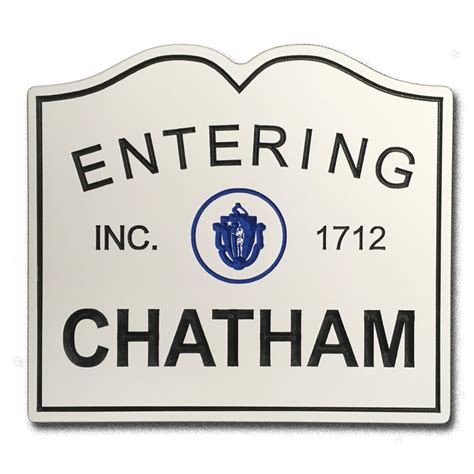 Massachusetts Entering Town Signs Chatham Wind And Time