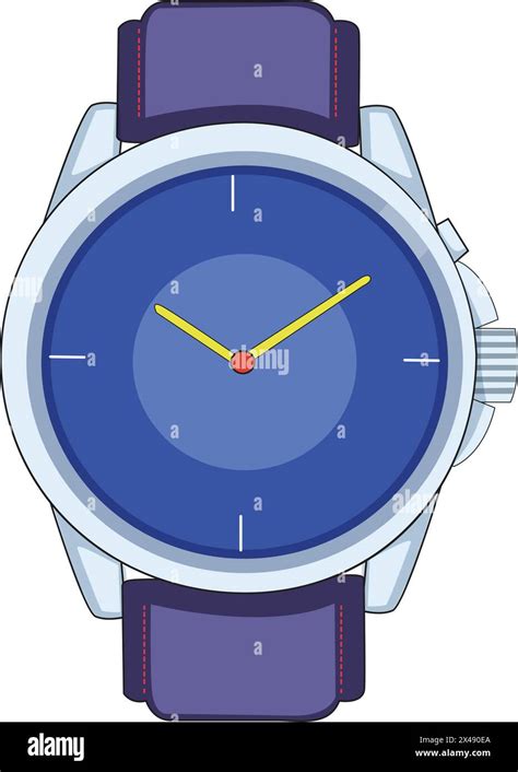 Blue Wrist Watch Stock Vector Image And Art Alamy
