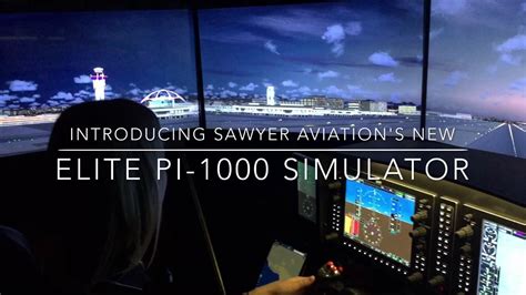 Elite Pi 1000 Aatd G1000 Simulator At Sawyer Flight Academy Youtube