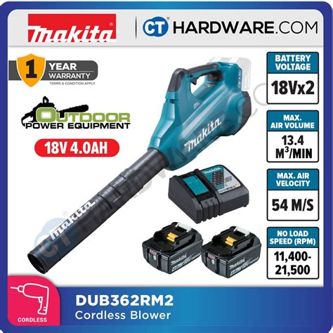 Makita Dub362z Dub362rm2 Cordless Brushless Blower 36v [18x2] Lxt