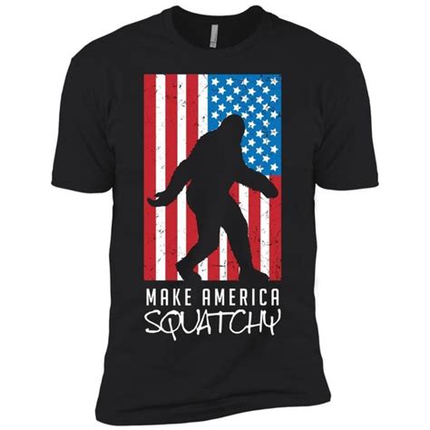 Make America Squatchy Fourth Of July Sasquatch Men Short Sleeve T Shirt