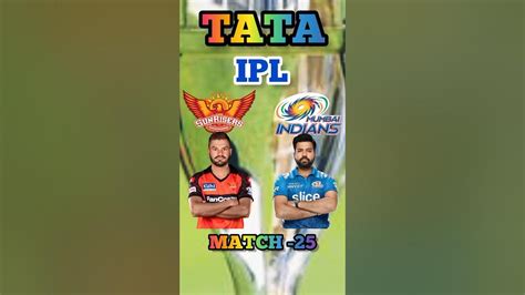 Srh Vs Mi Highlights Match 25 Mi Vs Srh Highlights Shorts Youtube