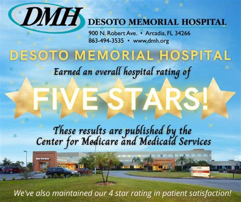 DeSoto Memorial Hospital Earns 5 Star Rating – WCXS 104.5 Classic County