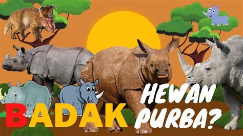 Badak Hewan Purba Suara Badak Badak Bercula Rhinosaurus