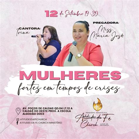 Culto De Mulheres Modelo De Cartaz Ideias Para Cartaz Culto Hoje