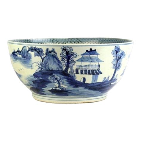 Village Scene Bowl, Large | Chairish