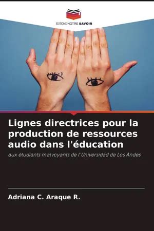 Pdf Lignes Directrices Pour La Production De Ressources Audio Dans L