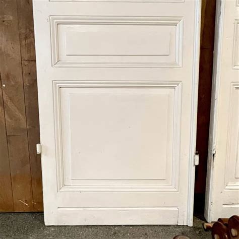 Pair of single doors with colored stained glass 70324 cm Matériaux