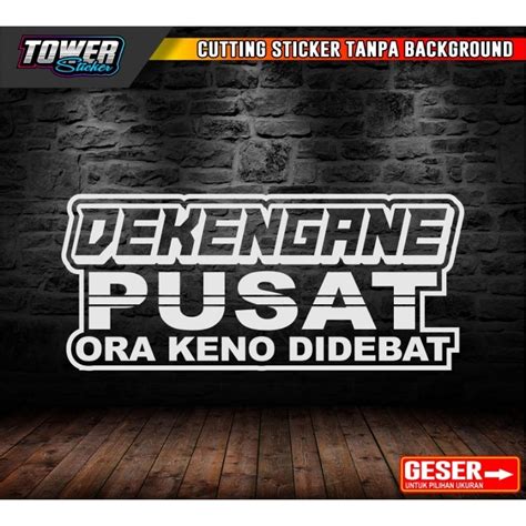 Jual Stiker Viral Sticker Cutting Dekengane Pusat Gus Iqdam Shopee Indonesia