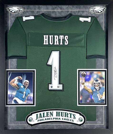 Jalen Hurts Signed Autographed Philadelphia Eagles Jersey Framed