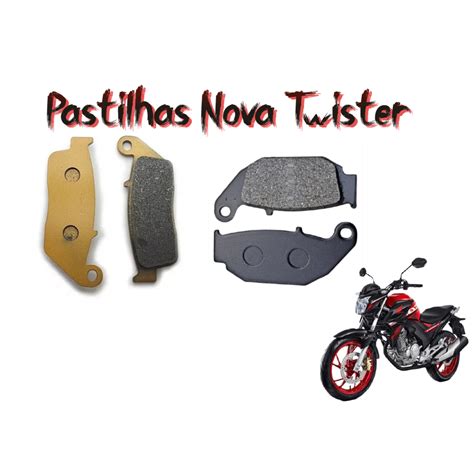 Kit Pastilhas Do Freio Dianteiro Traseiro Moto Cb Nova Twister