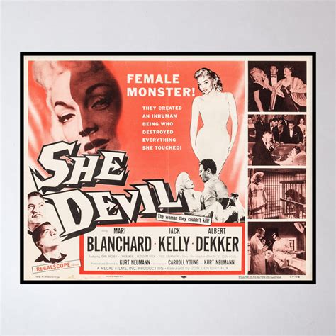 Vintage 1957 "She Devil" Movie Poster – Porchlight Design Co.