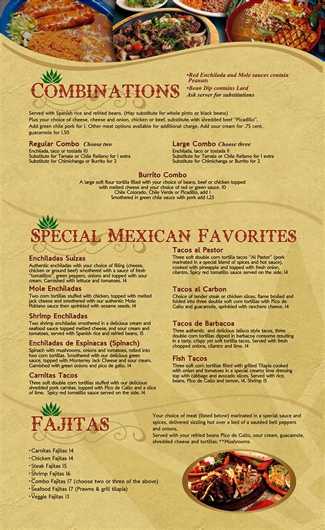 Casa Grande Mexican Restaurant•Menu