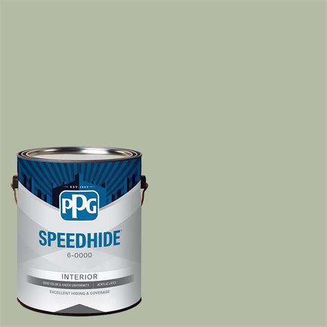 SPEEDHIDE 1 Gal PPG1124 4 Light Sage Satin Interior Paint PPG1124 4SH