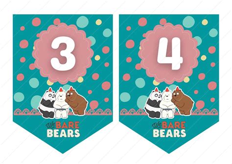 We Bare Bears Banner Flag Digital Download We Bare Bears Etsy