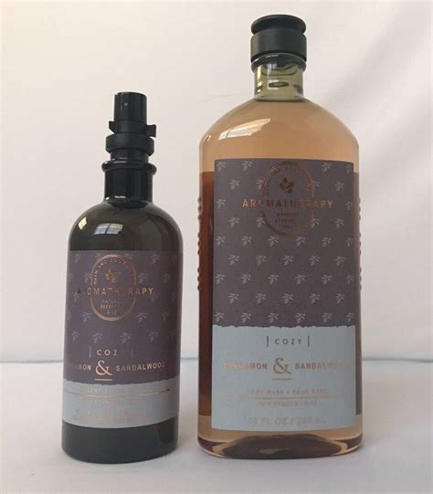 New Aromatherapy Cozy Cinnamon And Sandalwood Essential Oil Mist And Body