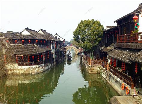 Photography Of Scenic Spots In Xitang Ancient Town Background Xitang