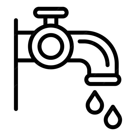 Premium Vector Water Tap Icon Outline Water Tap Vector Icon For Web