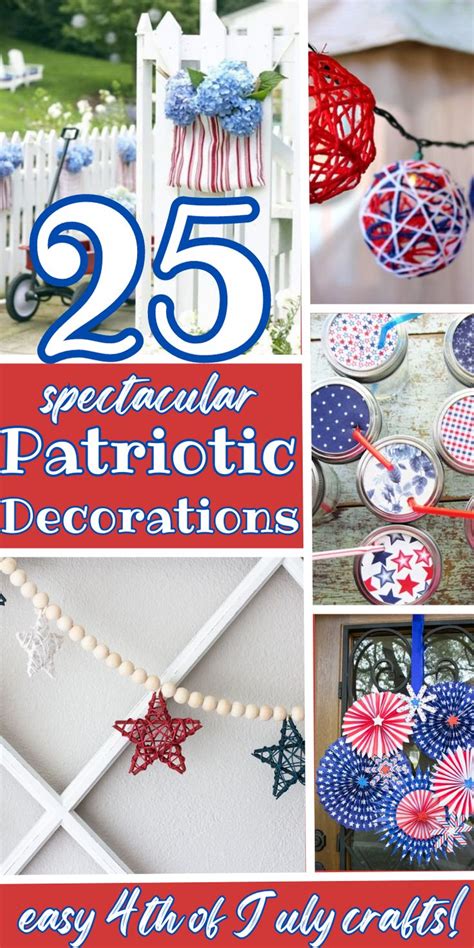 25 Easy Patriotic Diy Home Decorations To Celebrate America July