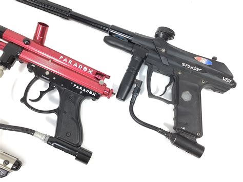 Lot - (3pc) Paintball Guns/ Markers, Paradox, Spyder