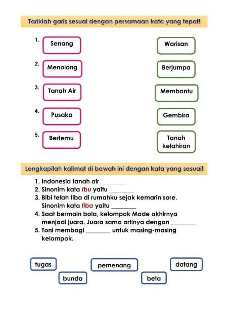 Contoh Kata Sinonim Beserta Penjelasan Ciri Ciri Dan Fungsinya Hot Sex Picture