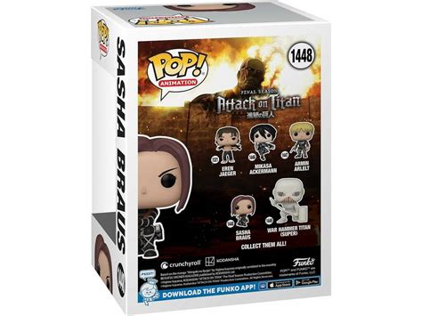 Funko Pop Animation Ataque A Los Titanes Sasha Braus Funko