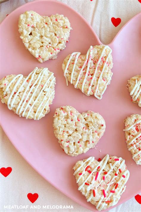 Valentines Rice Krispie Treats For Valentines Day Meatloaf And Melodrama