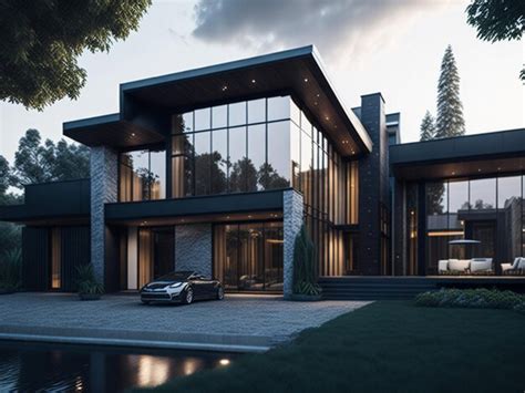 Premium Ai Image Big Modern Beautiful House