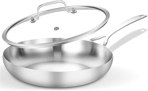 Amazon DELARLO Whole Body Tri Ply Stainless Steel 12 Inch Frying