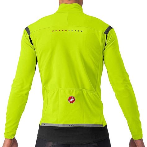 Veste vélo imperméable Castelli Perfetto RoS 2 Jacket 2024 noir jaune