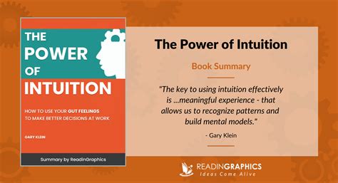 Book Summary The Power Of Intuition How To Use Your Gut Feelings To