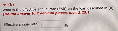 Solved What is the annual percentage rate (APR) on a loan | Chegg.com