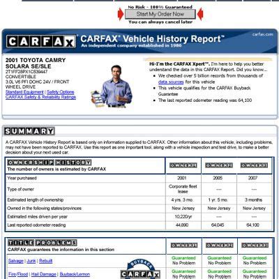 How To Read A CarFax Report