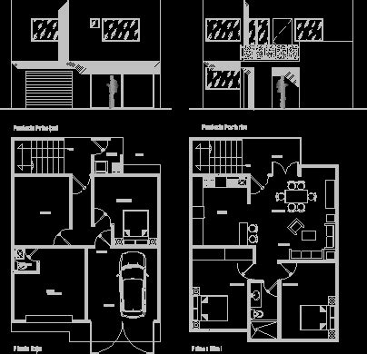 Housing 2 Levels DWG Block For AutoCAD Designs CAD